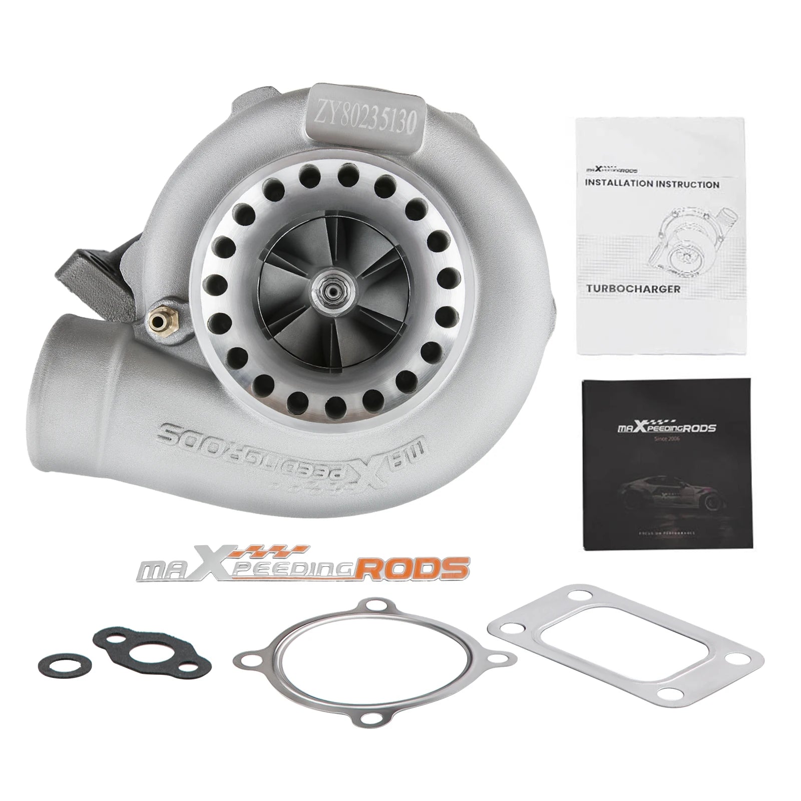 Universal GT35/GT3582 T3 Turbocharger, Up to 600 HP