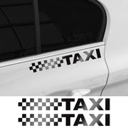 Reflective Taxi-Style Vehicle Decal Pair – 20 × 2.6 cm