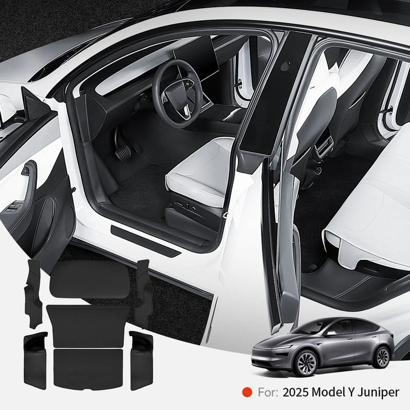 Leather-Look Cargo Liner and Seat-Back Protector for Tesla Model Y Juniper 2025