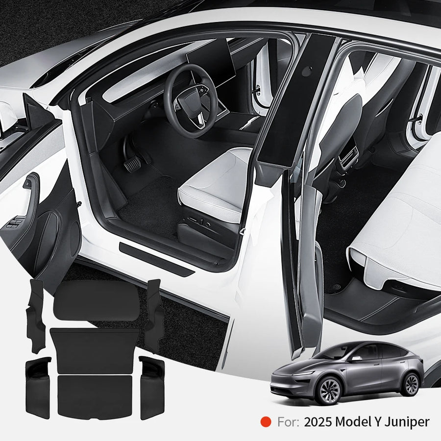 Leather-Look Cargo Liner and Seat-Back Protector for Tesla Model Y Juniper 2025