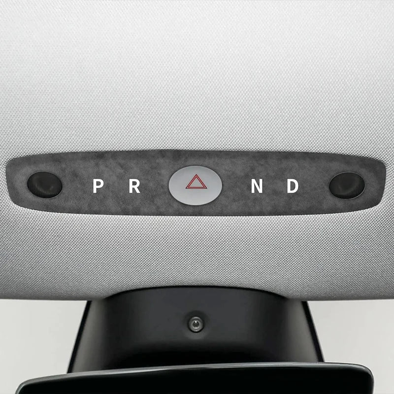 Alcantara-Look Front Reading Light Panel Trim for Tesla Model 3/Y