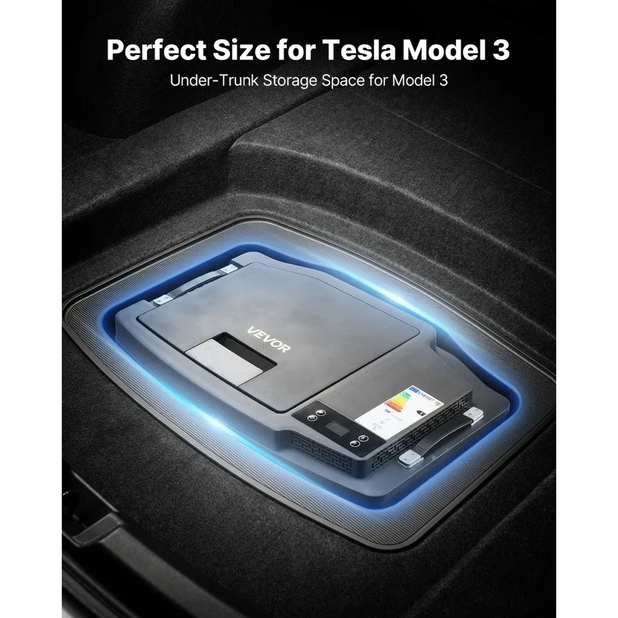 21 qt Portable Electric Car Refrigerator for Tesla Model 3