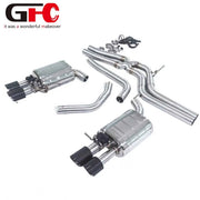 304 Stainless Steel Valved Cat-Back Exhaust System for Audi S5