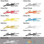 “Limited Edition” Vinyl Decal Pair – Multiple Sizes
