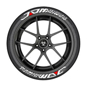 8 Pieces for Four Tires Japanese Tire Letters Stickers Pvc 3D Thickened and Auto Waterproof Tire Decor Stickers
