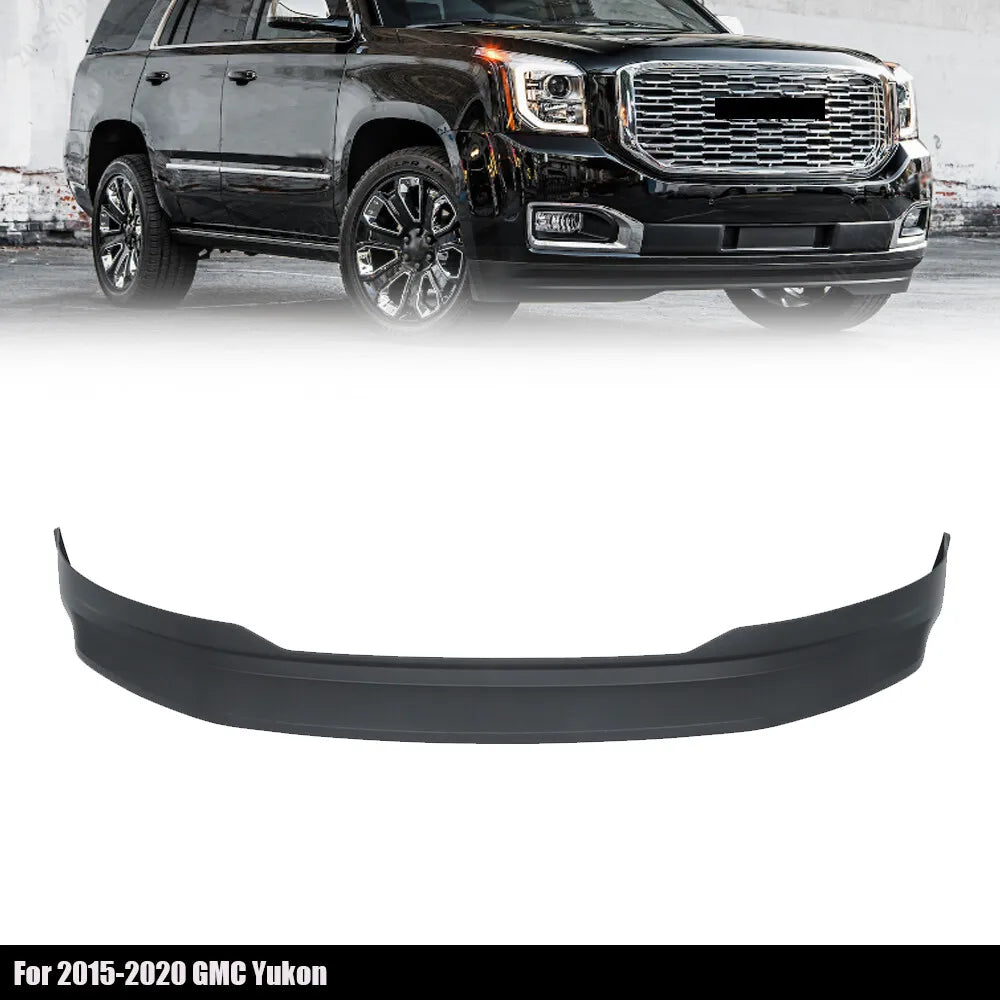 Black Front Lower Bumper Deflector for GMC Yukon 2015-2020