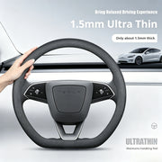 Nappa 37-38CM Steering Wheel Cover for Tesla Model Y Model 3 Car Interior