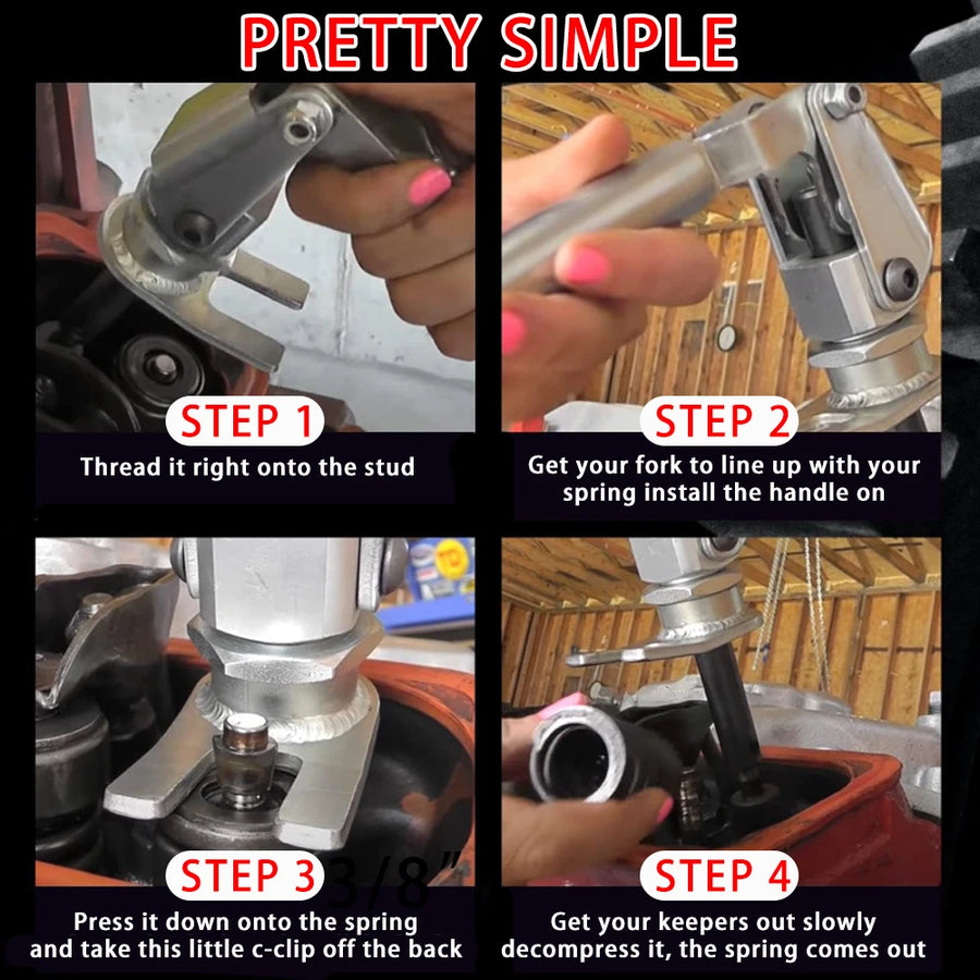 Stud Mount Valve Spring Compressor Remove & Install Valve Spring for all 3/8" & 7/16" Rocker Studs