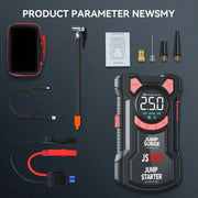 3000A 5-in-1 Car Jump Starter with 150 PSI Tire Inflator