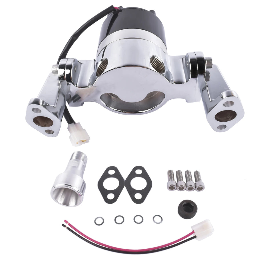 Chrome Aluminum High Flow Electric Water Pump for Small Block Chevy Small Block Chevy 283 327 350 400 Engine