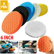 Drill-Mounted Foam Buffing and Polishing Pad Kit
