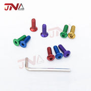 6-Piece Car Modified Steering Wheel Screws Bolts + 1-Piece Hex Wrench