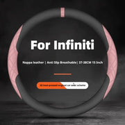 Perforated Steering Wheel Cover for Infiniti QX50 QX60 QX80 QX55 Q50 Q60 FX35 M37 Car