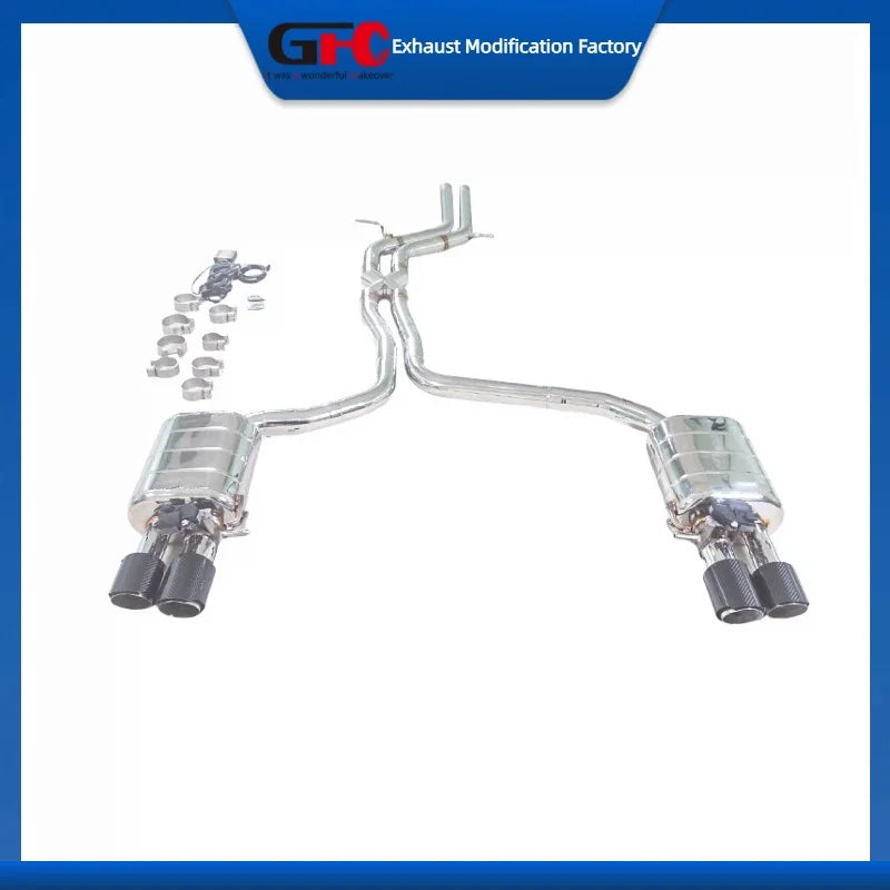 304 Stainless Steel Valved Cat-Back Exhaust System for Audi S4 S5 A5 A4 A5 2009-2016