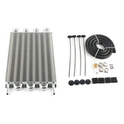 4 Row 8 Row Universal Aluminum Remote Transmission Oil Cooler Auto-Manual Radiator Converter Kit TOC-1001
