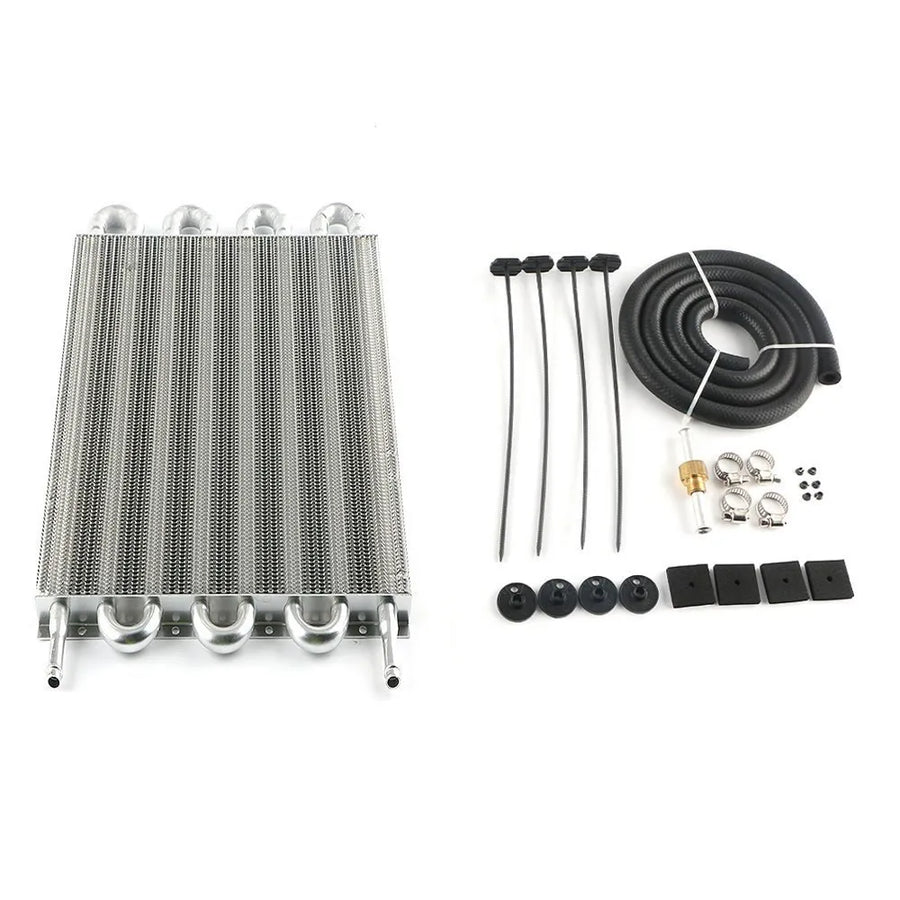 4 Row 8 Row Universal Aluminum Remote Transmission Oil Cooler Auto-Manual Radiator Converter Kit TOC-1001