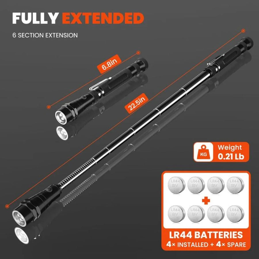 Aluminum LED Magnetic Pickup Tool