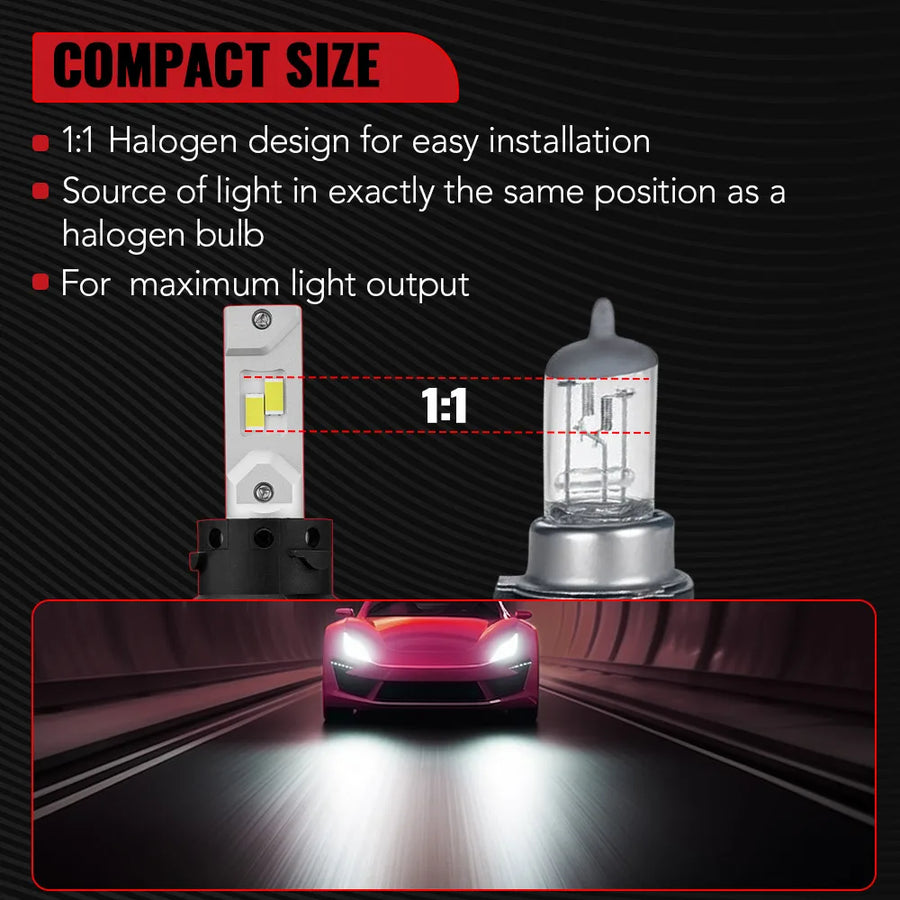H13 LED Headlight Bulb – 6500K