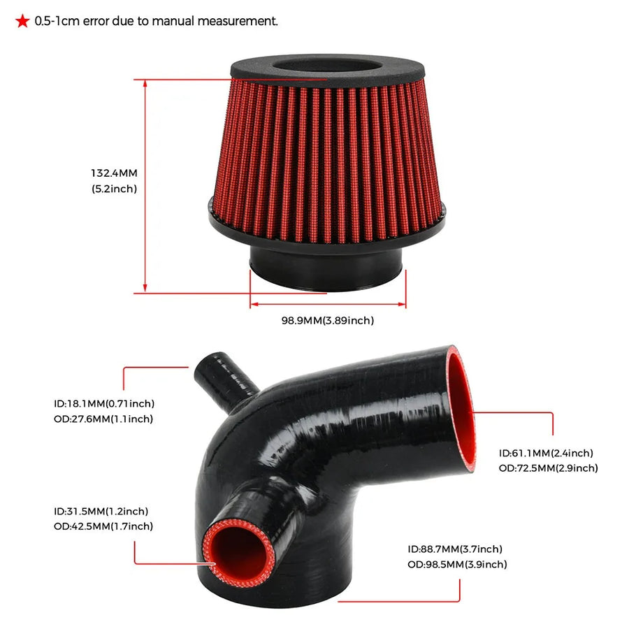 Aluminum Cold-Air Intake System for 2010–2016 BMW F10