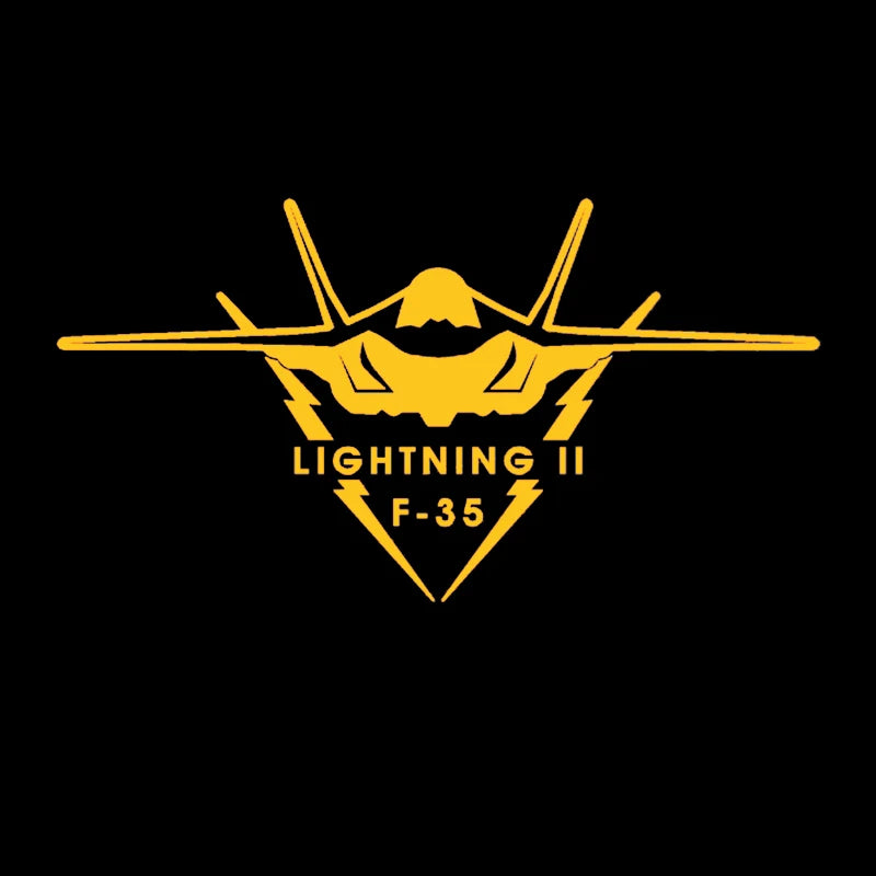 F-35 Fighter Reflective Car Window Decal