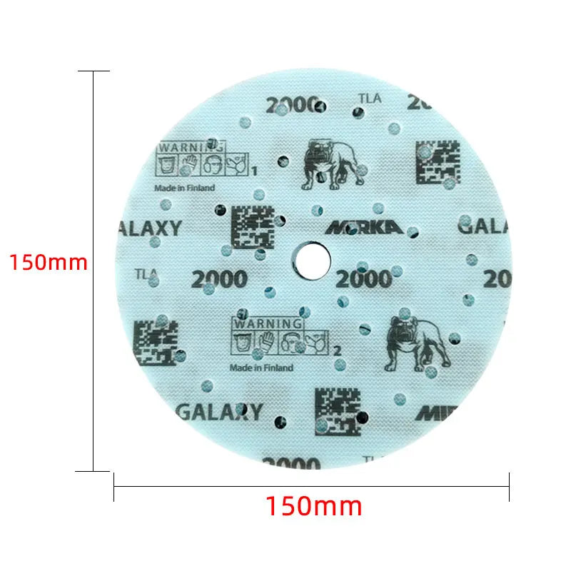 6-Inch Hook-and-Loop Sanding Discs – 80–2000 Grit