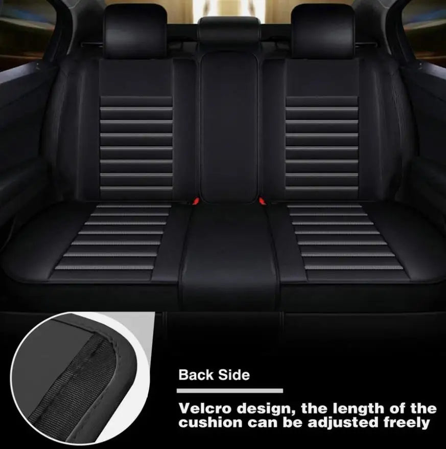 5-Seat Leather-Look Car Seat Cover Set for Subaru