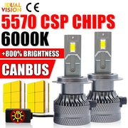 2-Piece H1/H4/H7/H11/9005/9006 LED Headlight Bulb – 6000K, CANBUS
