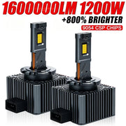 2-Piece D1S/D2S/D3S/D4S/D5S/D8S LED Headlight Conversion Bulb – 6000K, CANBUS