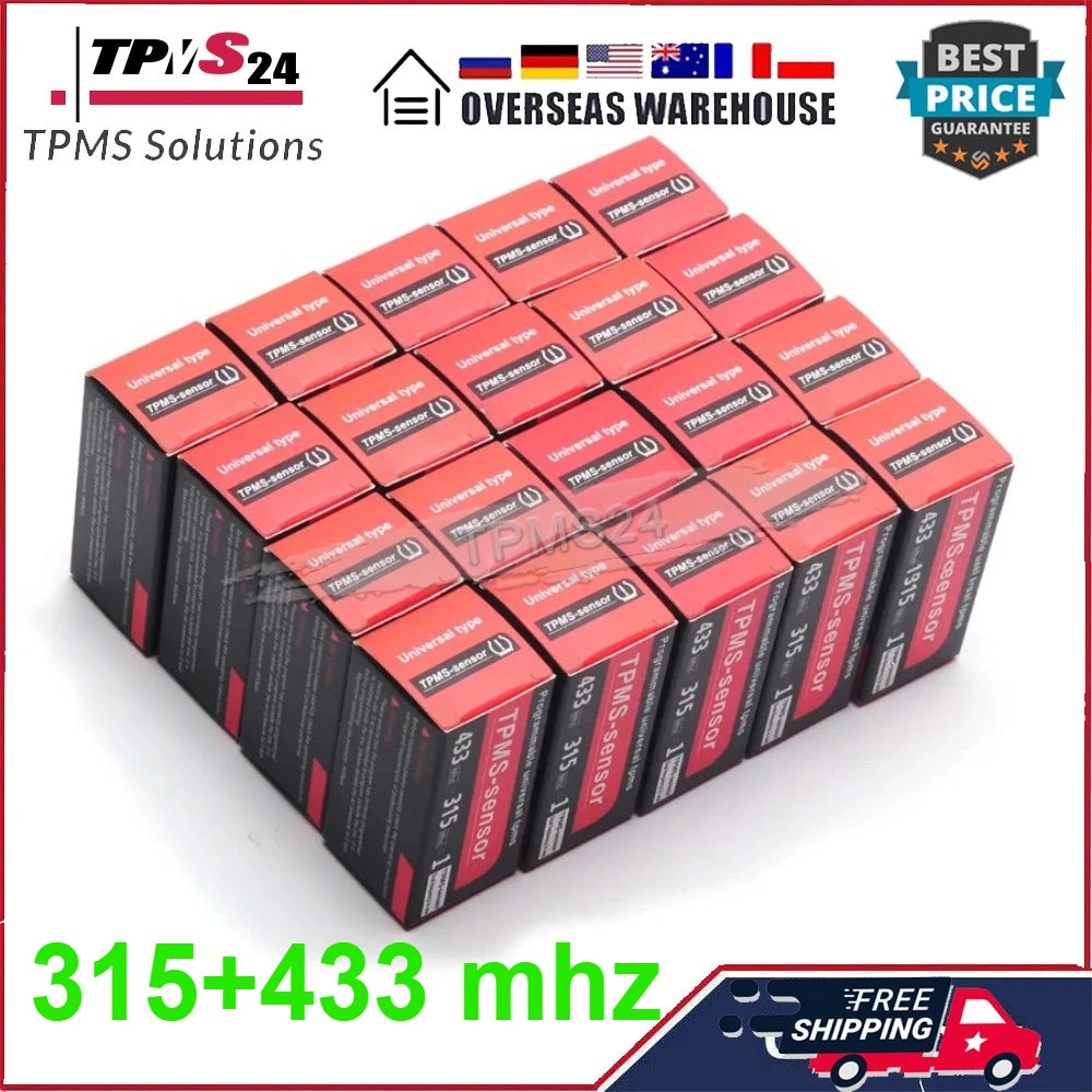 Programmable TPMS Tire Pressure Sensor (433MHz + 315MHz)