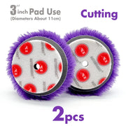 Wool Polishing Pads for 3-Inch Backing Plates