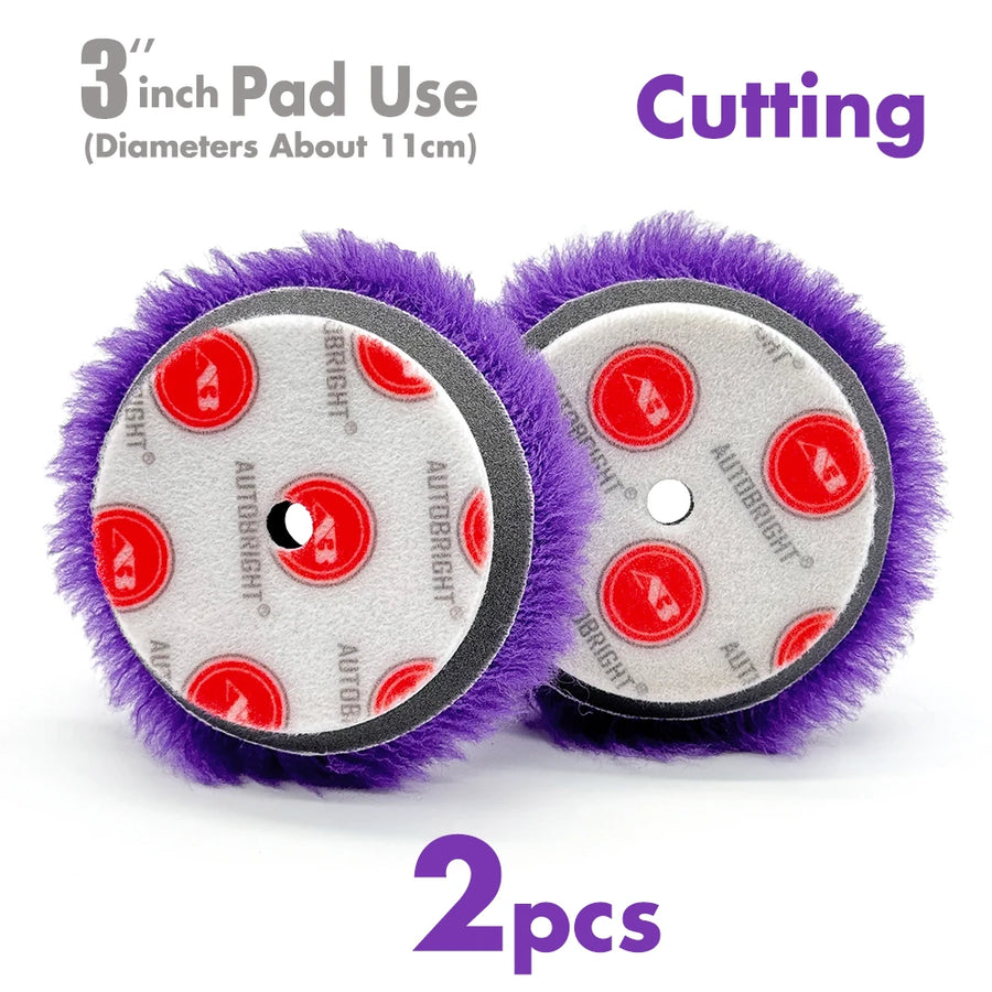 Wool Polishing Pads for 3-Inch Backing Plates
