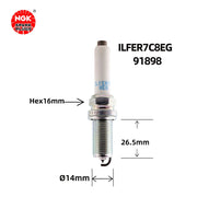 Ngk Iridium Spark Plug ILFER7C8EG 91898 A4L