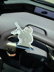 Tactical Kid in tactical gear holding a sniper rifle Zen Tea Hanging Car Air Freshener – GW1767