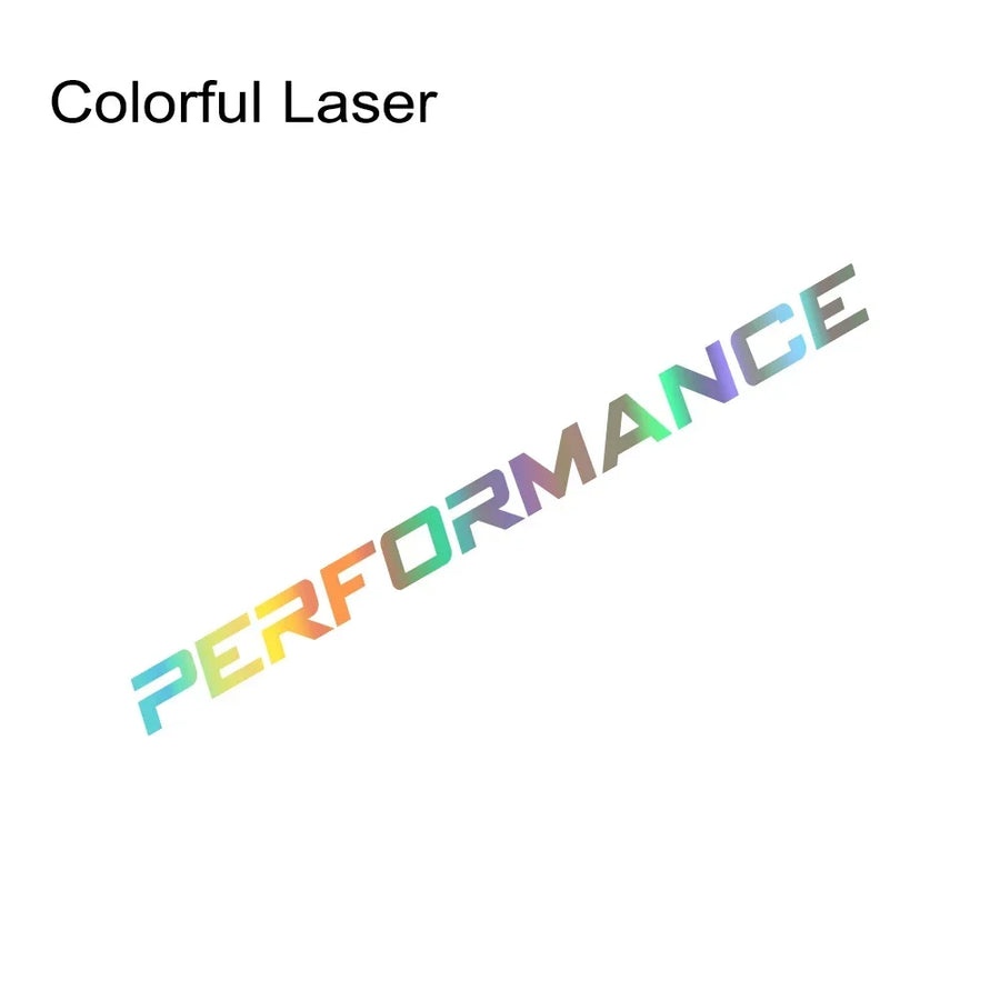 Performance Lettering Vehicle Decal – 98.5 × 6.8 cm