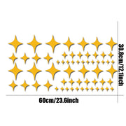 60-Piece Star Vinyl Decal Set