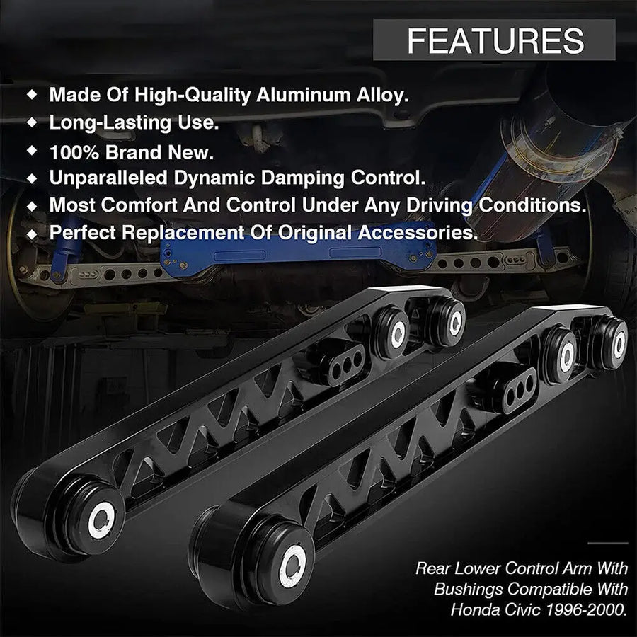 Lower Control Arm & Rear Camber Control Arms Kit for 1996-2000 Honda Civic EK CX DX EX GX HX LX Si