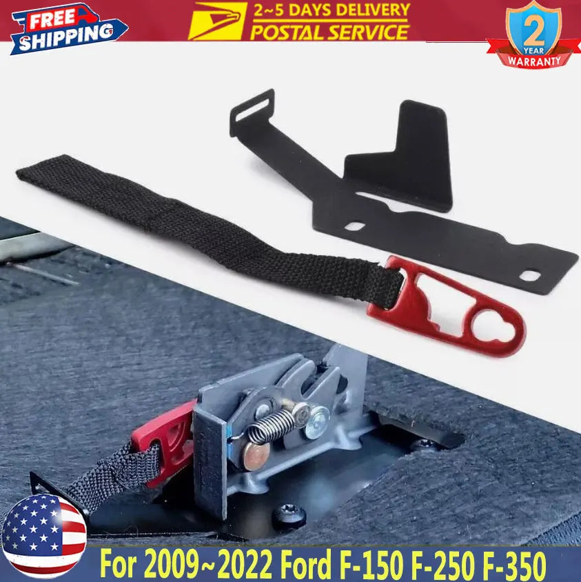 Ford F-Series Rear Seat Release Latch Kit – Black/Red