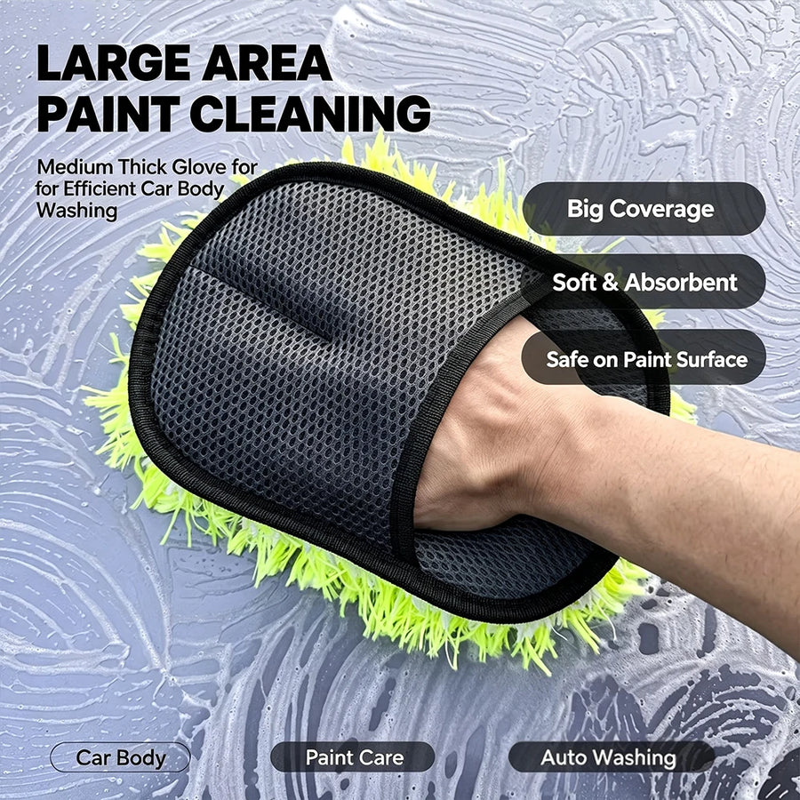 Microfiber Car Wash Glove & Detailing Mitt Options