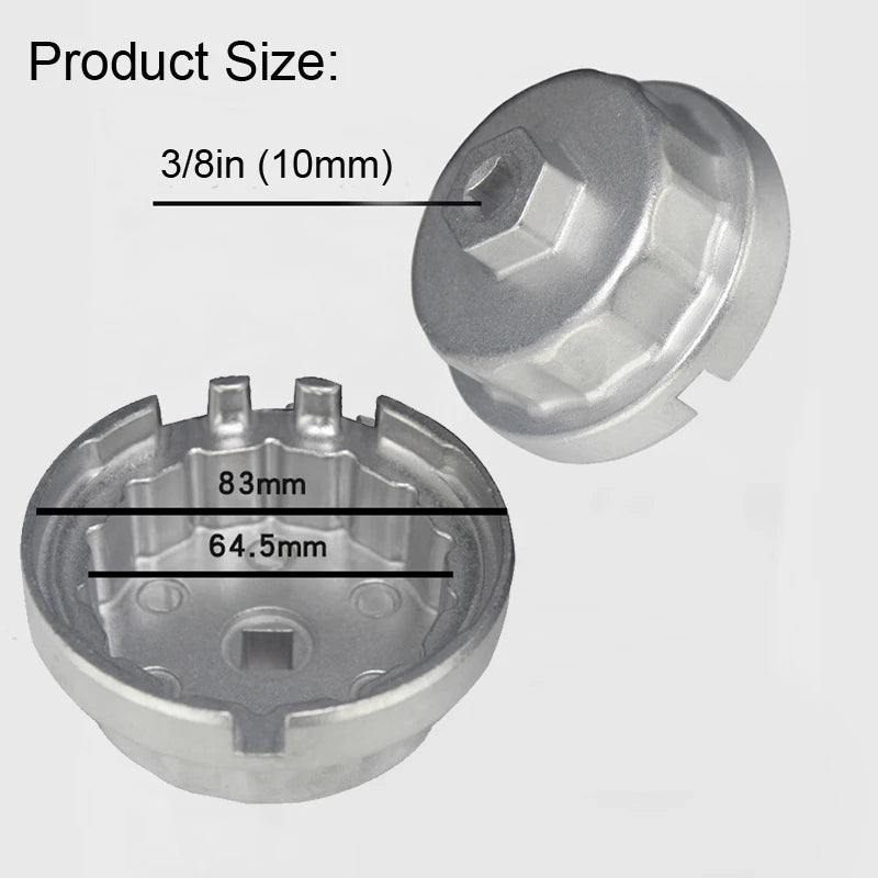 Toyota and Lexus Oil Filter Cap Socket for Camry, RAV4, Avalon, ES, GS and RX