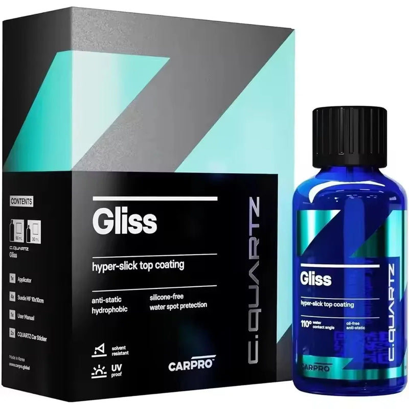 CARPRO Gliss Hydrophobic Ceramic Top Coat Kit – 50 mL