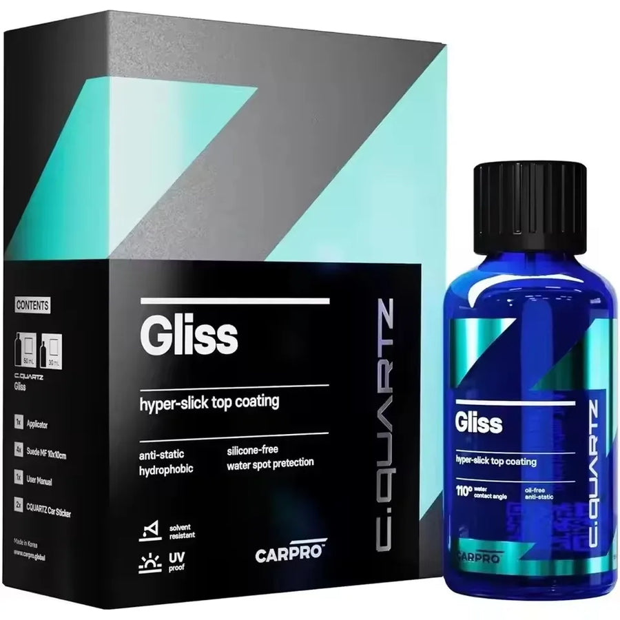 CARPRO Gliss Hydrophobic Ceramic Top Coat Kit – 50 mL