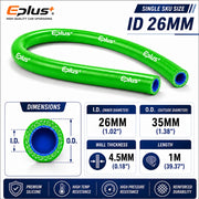 Universal Straight Silicone Coolant Hose, 6.5-38mm, 1 Meter