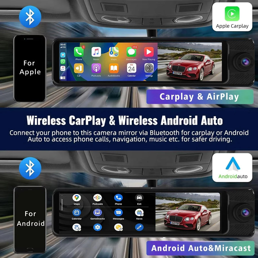 4K 3-Channel Dash Cam with GPS