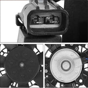 2-Piece Engine AC Condenser Radiator Cooling Fan Assembly for 2016-2022 Honda HR-V 1.8L