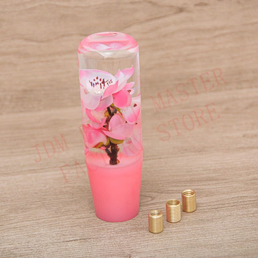 Universal 15cm Acrylic Flower Manual Gear Shift Knob
