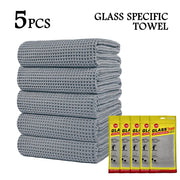 40 x 40 cm Waffle Microfiber Glass Towels - Multi-Pack