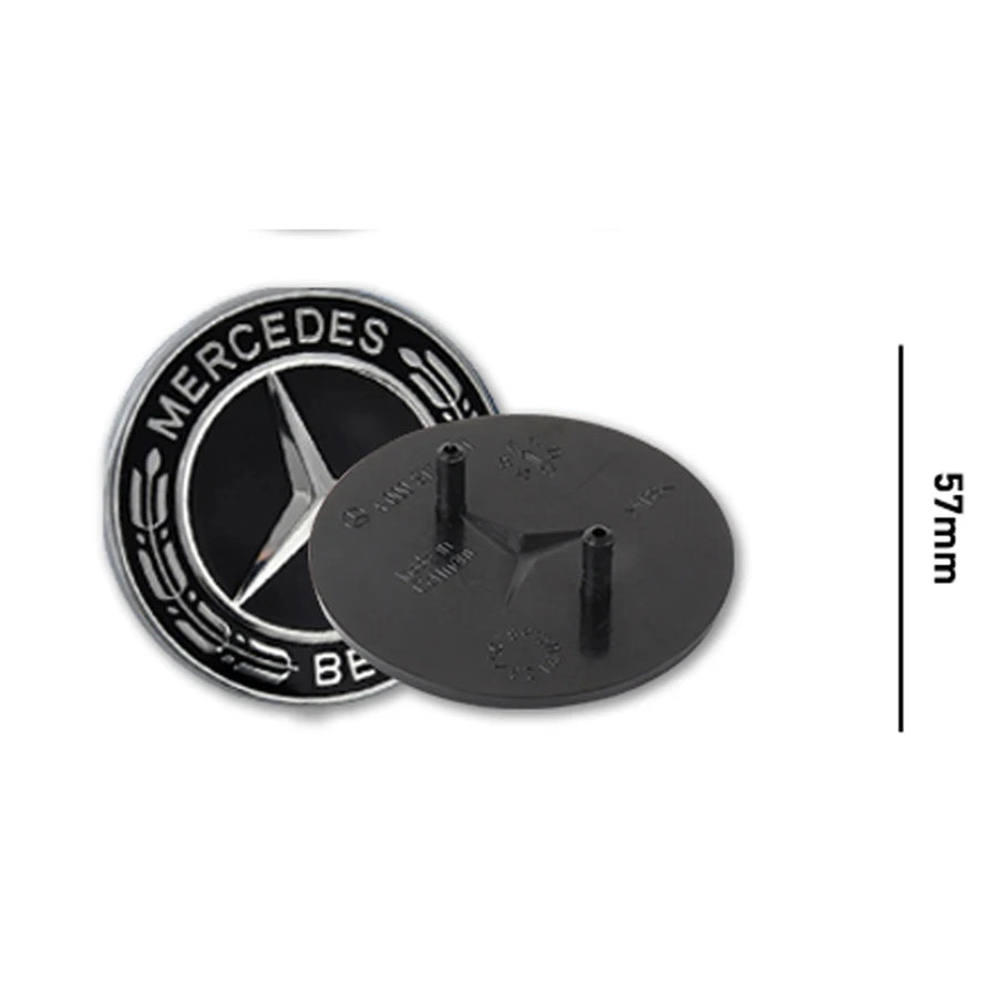 57 mm Hood Badge Emblem for Select Mercedes-Benz Models