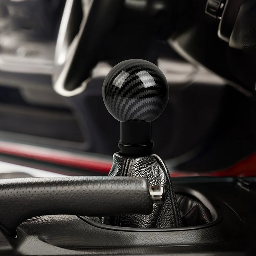 Universal Carbon-Fiber-style Manual Gear Shift Knob