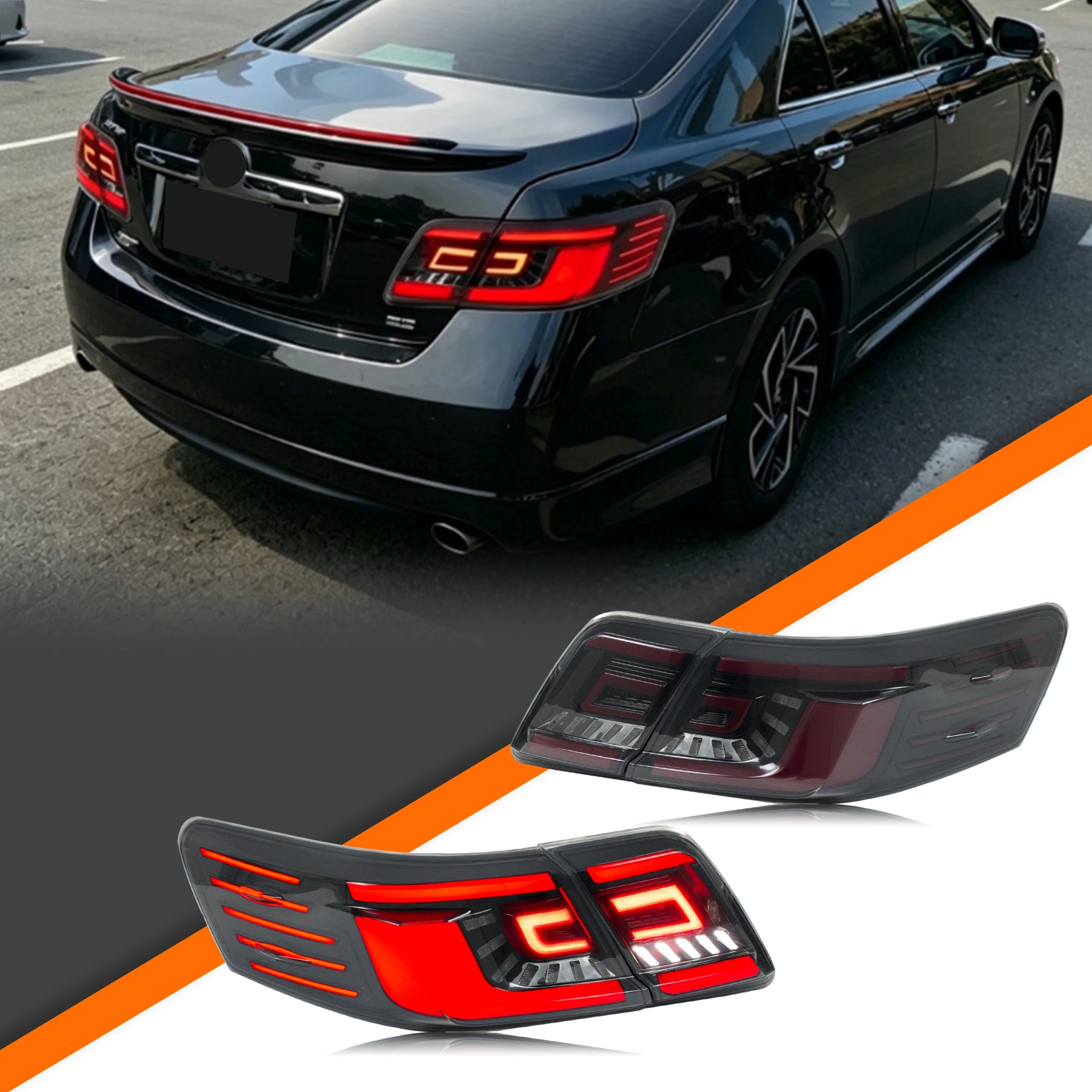 Toyota Camry SE/CE Sequential LED Tail Light Pair – 2007–2011
