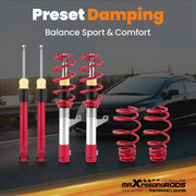 Coilover Suspension Kit for Volkswagen Golf/Jetta/Passat/CC/Beetle & Audi TT 2006-2014